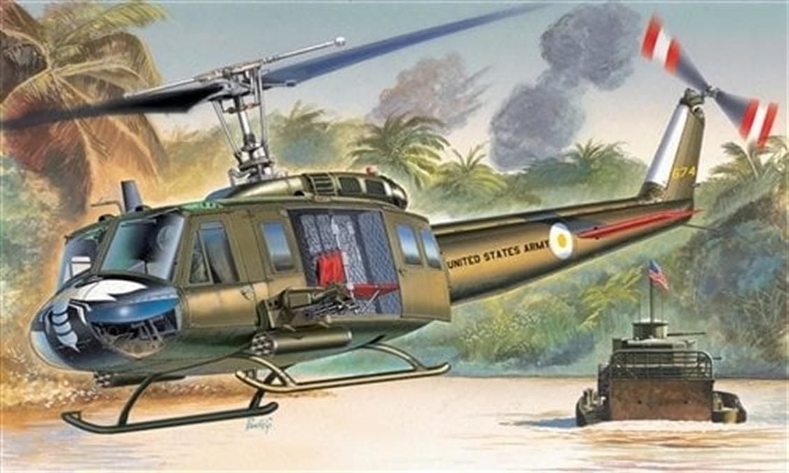 Italeri 1247S 1/72 UH-1D Iroquois Helikopter Demonte Plastik Maketi