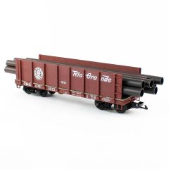 Piko 38749 1/22,5 G-D&RGW Pipe Gondola, Model Tren Yük Vagonu