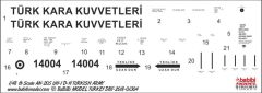 Babibi DBT01304 1/48 UH-1 ve AB-205, Kara Kuvvetleri, Dekal Çıkartma