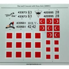 48005 1/48 Star and Crescent with Nose Arts Turkis