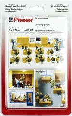Preiser 17184 1/87 Ölçek Ofis Masaları ve Aksesuarları Figürleri