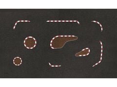 Nano-TTR Track Mat 150x90cm + Curb Set - Jersey Barrier Set