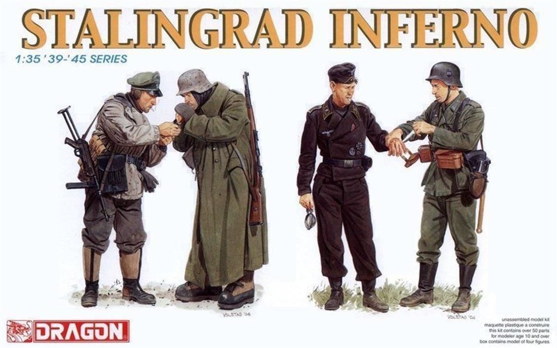 Dragon 6343 1/35 Ölçek  Stalingadr Cehennemi Asker Figürleri Plastik Model Kiti