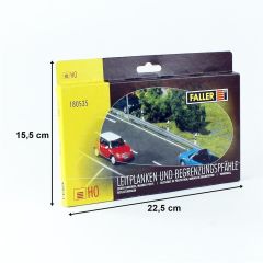 Faller 180535 1/87 Karayolu Bariyerleri ( 32 Parça ) Demonte Plastik Maketi