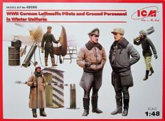 48086 1/48 WWII German Luftwaffe Pilots and Ground