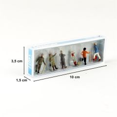 Preiser 14077 1/87 Ölçek Bastonlu İnsan Figürleri