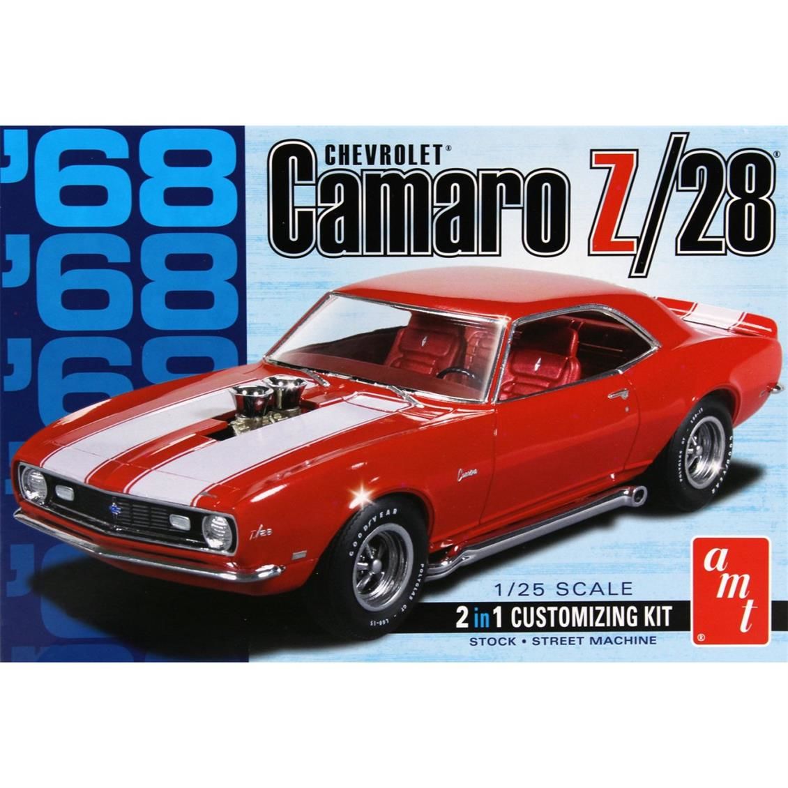 AMT 868 1/25 1968 Camaro Z/28 Araba  Demonte Plastik Maketi