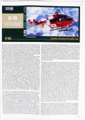 Mistercraft F031 EC-145 Medicopter 117/Rega Çok Amaçlı helikopter Demonte Plastik Maketi