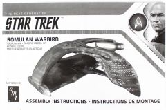 AMT 1125M 1/3200 Star Trek Romulan Warbird, Demonte Plastik Uzay Aracı Maketi