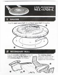 AMT 0954 1/2500 Star Trek U.S.S. Enterprise Box Set (Snap), Demonte Plastik Uzay Aracı Maketi