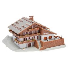 Faller 232230 1/160 Alplere Özgü Teraslı Dağ Evi Demonte Plastik Maketi