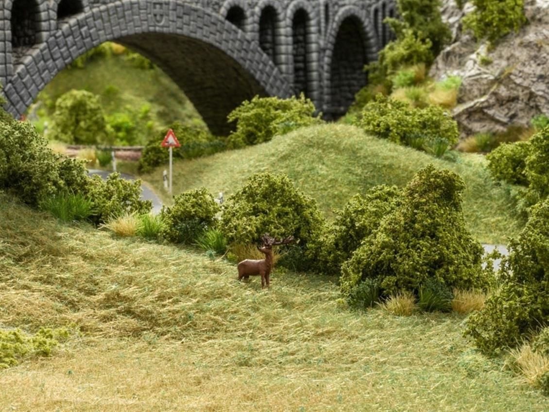 Noch 7086 Yabani Otlar, Yeşil, 12 mm. 40 Gram Diorama Malzemesi