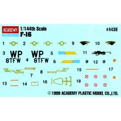 Academy 12610 1/144 F-16 Fighting Falcon Savaş Uçağı Demonte Plastik Maketi