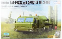 HobbyBoss 85517 1/35 Rus BAZ-64022 Taşıyıcısı ile 5P85TE2 TEL S-400 Füze sistemi Demonte Plastik Maketi