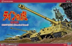 Hasegawa 64759 1/35 Ölçek King Tiger (Henschel Turret) Tank Bilim Kurgu Plastik Model Kiti