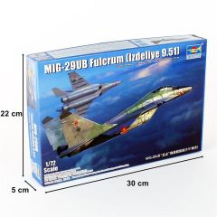 Trumpeter 01677 1/72 MIG-29 UB (Izdeliye 9.51) Fulcrum Savaş Uçağı Demonte Plastik Maketi