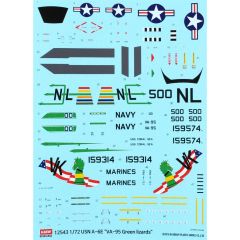 Academy 12543 1/72 A-6E Green Lizards Savaş Uçağı Demonte Plastik Maketi