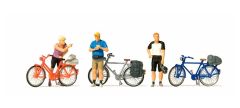 Preiser 10644 1/87 Ölçek stehende radfahrer in sportli Figürleri