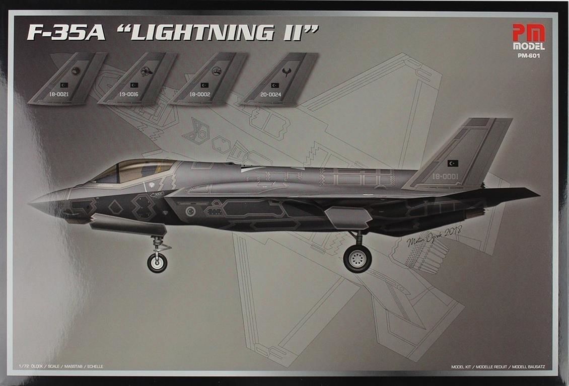 PM Model 601 1/72 F-35A ( Lightning II ) Savaş Uçağı Demonte Plastik Maketi