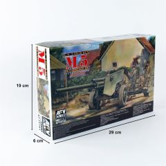 AFV Club AF35181 1/35 105mm HOWITZER M5 Arabalı M6 Topu Demonte Plastik Maketi