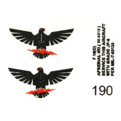 Babibi DBT01190 1/48 F-16 C, Öncel Filo Özel Şema Turkuaz, Dekal Seti