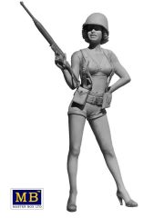 MasterBox 24003 1/24 Ölçek, Pin-Up Serisi 3, Alice, Plastik Figür Kiti