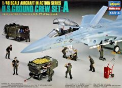 Hasegawa X48-4 36004 1/48 Ölçek US Havaalanı Zemin Ekibi Figür-A Plastik Model Kiti