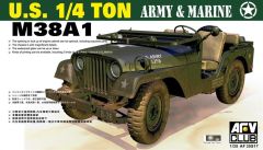 AFV Club AF35S17 1/35 U.S. 1/4 ton M38A1 Army & Marine Askeri Araç Demonte Plastik Maketi