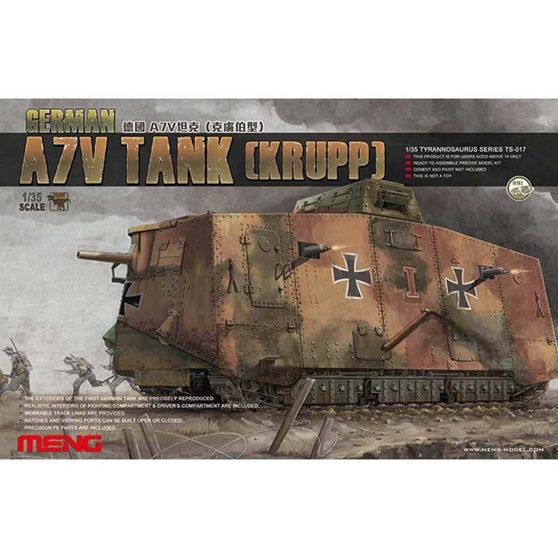 1/35 German A7V Tank(Krupp)