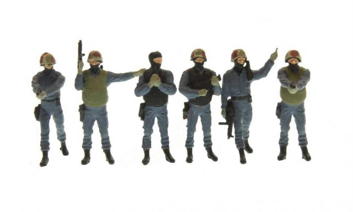 Preiser 10446 1/87 Ölçek csg 9 özel tim polisleri Figürleri