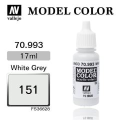 Vallejo 70993 17 ml. (151) White Grey-Matt, Model Color Serisi Model Boyası