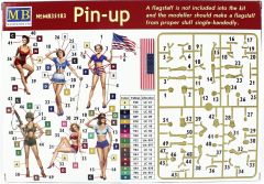 MasterBox 35183 1/35 Ölçek, WW II Serisi, Poster Kızları, Plastik Figür Kiti