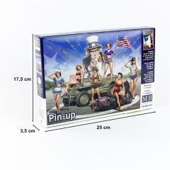 MasterBox 35183 1/35 Ölçek, WW II Serisi, Poster Kızları, Plastik Figür Kiti