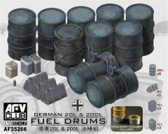 AFV Club AF35266 1/35 German 20L%200L Fuel Yakıt Bidonu Demonte Plastik Maketi
