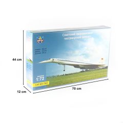 Modelsvit MSVIT7203 1/72 Tupolev Tu-144 Yolcu Uçağı Plastik Model Kiti