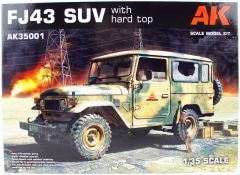 AK Interactive 35001 1/35 Ölçek FJ43 Harttop SUV, Askeri Araç Plastik Model Kiti