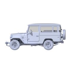 AK Interactive 35001 1/35 Ölçek FJ43 Harttop SUV, Askeri Araç Plastik Model Kiti