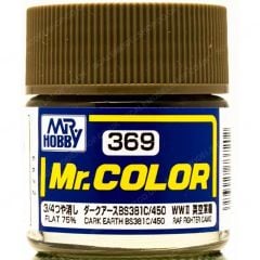 Gunze C369 10 ml. Dark Earth BS381C/450, Mr.Color Serisi Maket Boyası