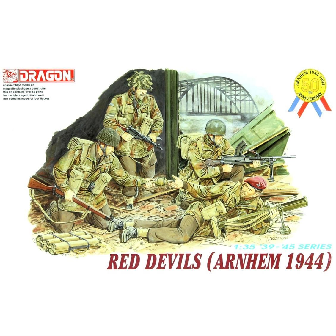 Dragon 6023 1/35 Ölçek Red Devils (Arnhem 1944) Asker Figürleri Plastik Model Kiti