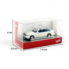 Herpa 420990 1/87 Ölçek MB 320CE-24 Cabrio, Beyaz, Sergilemeye Hazır Model Araç