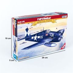 Mistercraft D262 1/72 F-6F-5 (Cehennem Kedisi) Savaş Uçağı Demonte Plastik Maketi