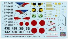 Hasegawa C1 01331 1/72 Ölçek F-4EJ Phantom II Savaş Uçağı Plastik Model Kiti