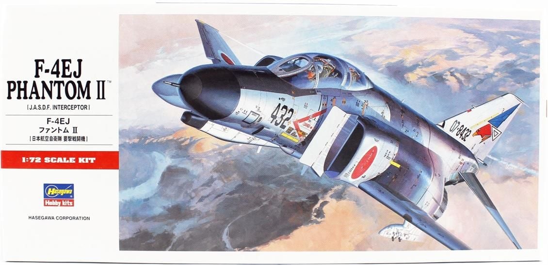 Hasegawa C1 01331 1/72 Ölçek F-4EJ Phantom II Savaş Uçağı Plastik Model Kiti