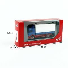Herpa 309592 1/87 Ölçek MB SK-LKW Kamyon, Lacivert, Sergilemeye Hazır Model Araç