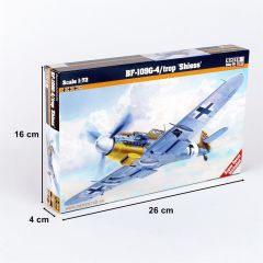 Mistercraft C088 1/72 BF-109G-4/trop (Shiess) Savaş Uçağı Demonte Plastik Maketi