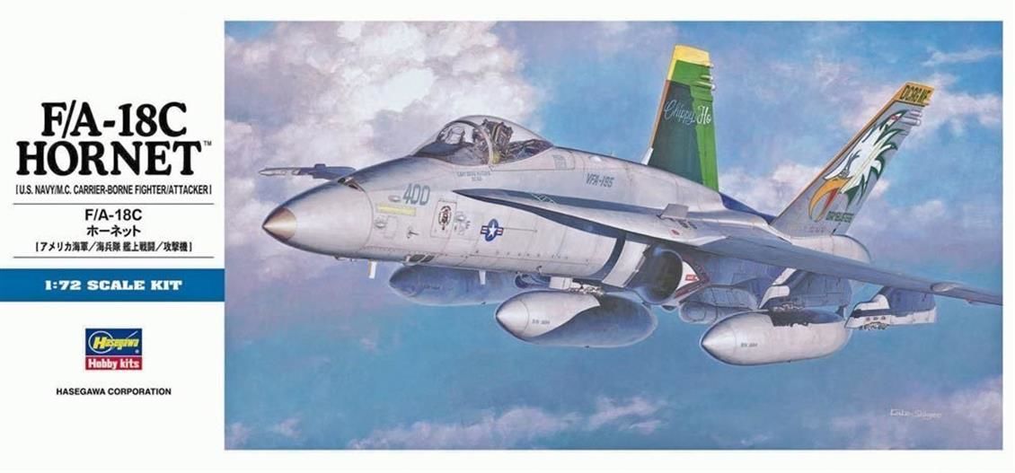 Hasegawa D8 00438 1/72 Ölçek F/C-18C Hornet Savaş Uçağı Plastik Model Kiti