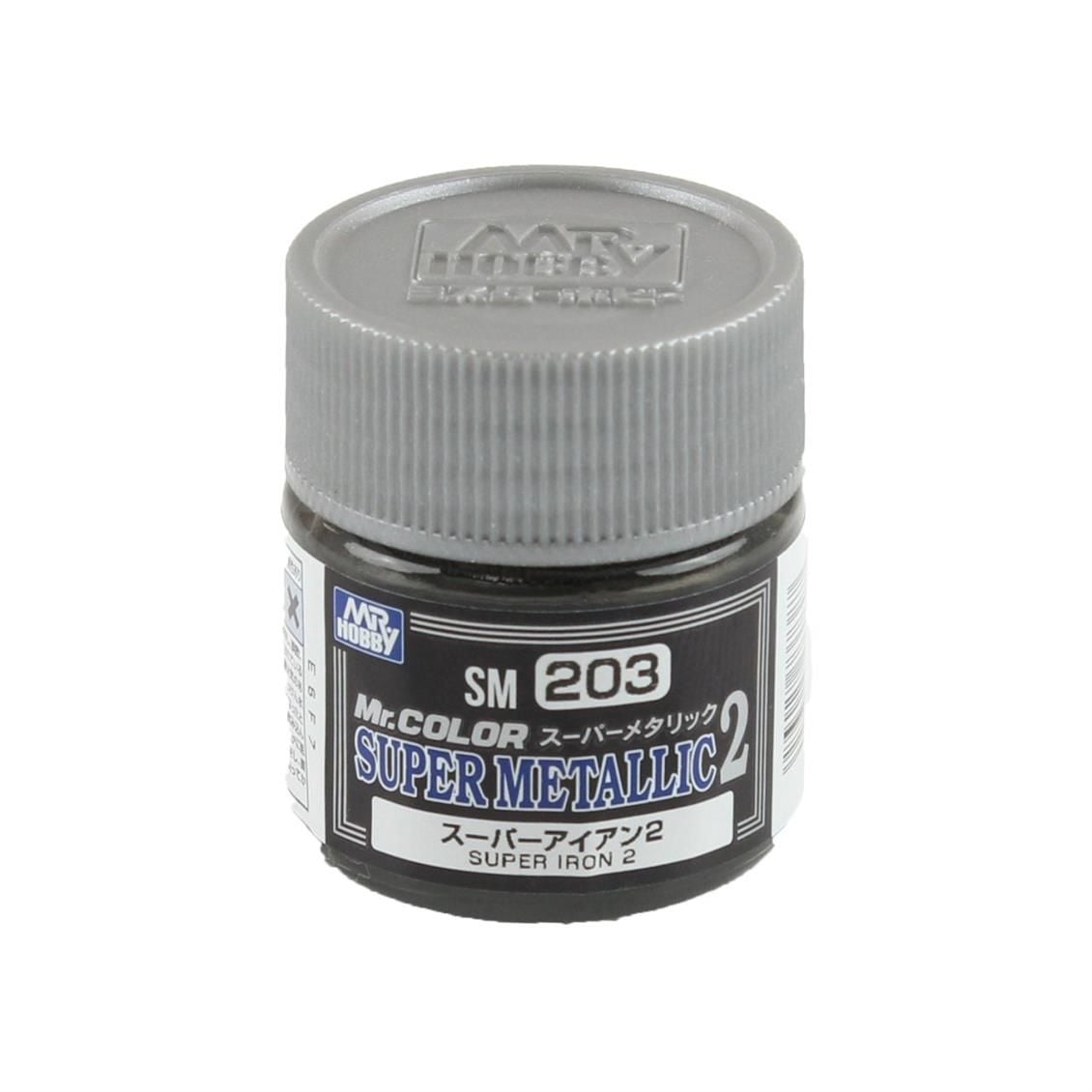 Gunze SM203 10 ml. Super Iron II, Mr.Color Metallic Colors Serisi Maket Boyası