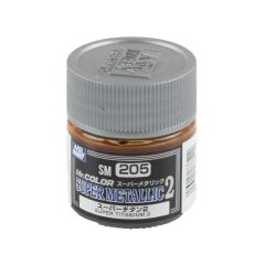 Gunze SM205 10 ml. Super Titanium II, Mr.Color Metallic Colors Serisi Maket Boyası