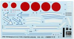 Hasegawa JT80 19180 1/48 Ölçek Nakajima Ki43-I Hayabus (OSCAR) Savaş Uçağı Plastik Model Kiti