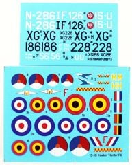 Mistercraft D010 1/72 Hawker Hunter F.Mk.6 Savaş Uçağı Demonte Plastik Maketi